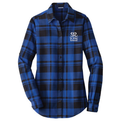 St. Rita Royals - Ladies Plaid Flannel Tunic Thumbnail