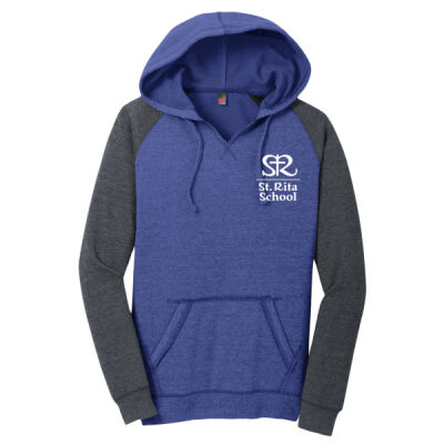 St. Rita Royals - Women's Lightweight Fleece Raglan Hoodie Thumbnail