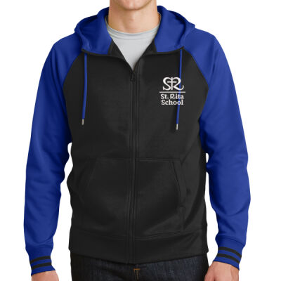 St. Rita Royals - Sport Wick ® Varsity Fleece Full Zip Hooded Jacket Thumbnail