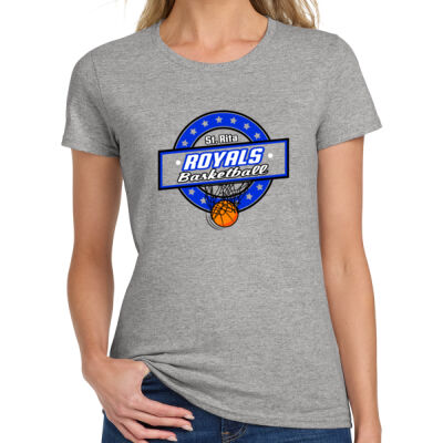 St. Rita Royals - Ladies Heavy Cotton 100% Cotton T Shirt Thumbnail