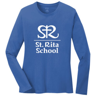 St. Rita Royals - Ladies Long Sleeve Core Cotton Tee Thumbnail