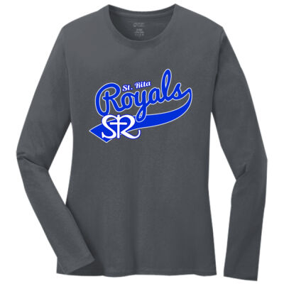St. Rita Royals - Ladies Long Sleeve Core Cotton Tee Thumbnail