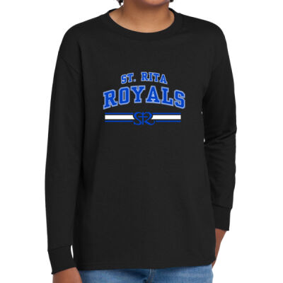 St. Rita Royals - Youth Heavy Cotton 100% Cotton Long Sleeve T Shirt Thumbnail