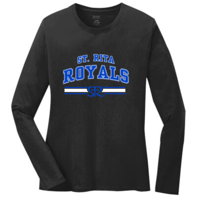 St. Rita Royals - Ladies Long Sleeve Core Cotton Tee Thumbnail