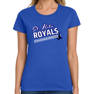 St. Rita Royals - Ladies Heavy Cotton 100% Cotton T Shirt Thumbnail