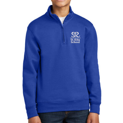 St. Rita Royals - Youth Core Fleece 1/4 Zip Pullover Sweatshirt Thumbnail