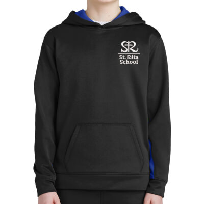 St. Rita Royals - Youth Sport Wick ® Fleece Colorblock Hooded Pullover Thumbnail