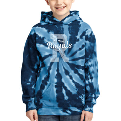 St. Rita Royals - Youth Tie Dye Pullover Hooded Sweatshirt Thumbnail
